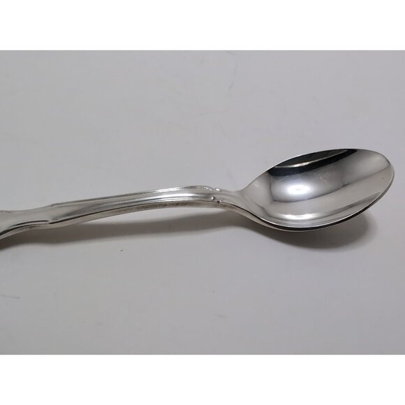 Vintage Noritake Silver Serenade Silverplate Demitasse Spoon 4 3/8" - Picture 8 of 13